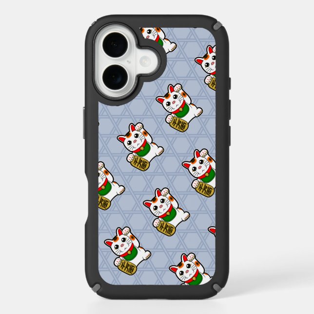 Little Lucky Cat Pattern Speck iPhone Case (Front)