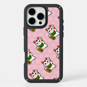 Little Lucky Cat Pattern iPhone 16 Pro Max Case