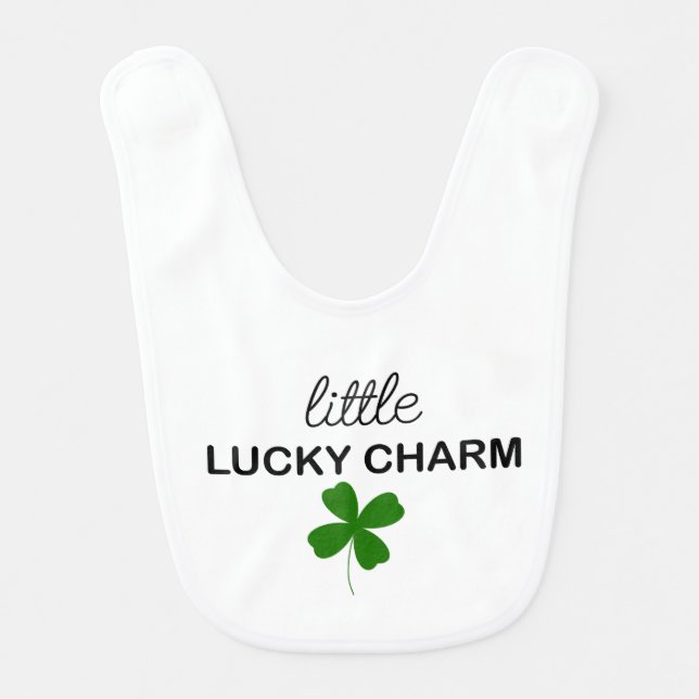 Little Lucky Charm Baby Bib (Front)
