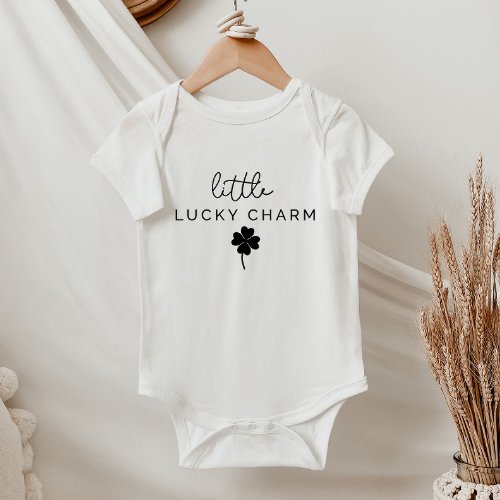 Little Lucky Charm Clover Baby Baby Bodysuit