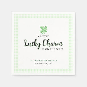 Little Lucky Charm St Patrick's Day Baby Shower Napkins