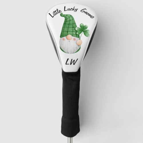 Little Lucky Gnome to Improve game Monogram Art Golf Head Cover