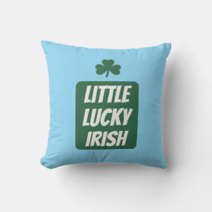 Little Lucky Irish Cute Family St Patrick’s Day Throw Pillow
