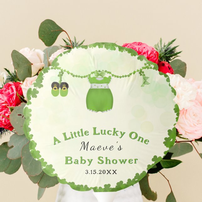 Little Lucky One Shamrock Baby Girl Outfit Balloon (Creator Uploaded)