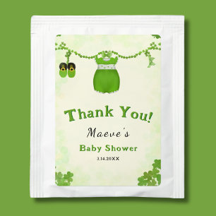 Little Lucky One Shamrock Baby Girl Outfit Tea Bag Drink Mix