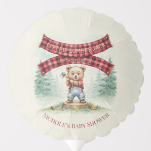Little Lumberjack Is On The Way Boy Baby Shower Balloon