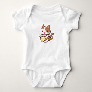 Little Macaron cat Baby Bodysuit