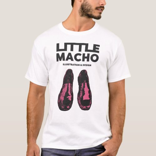 _LITTLE MACHO_ Shiny Leather Shoes T_Shirt