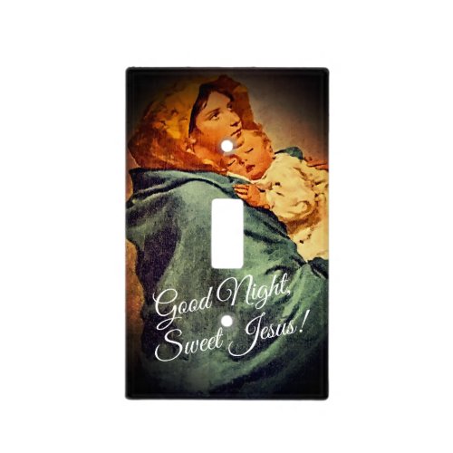 Little Madonna Virgin with Christ Child Light Switch Cover