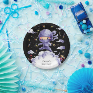 Little Magical Ninja Birthday Paper Plates