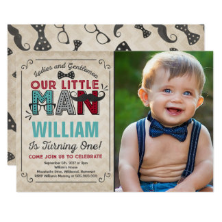 Mustache 1St Birthday Invitations 6