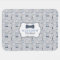 Little Man Baby Blanket, Navy Blue, Gray, Bow Tie