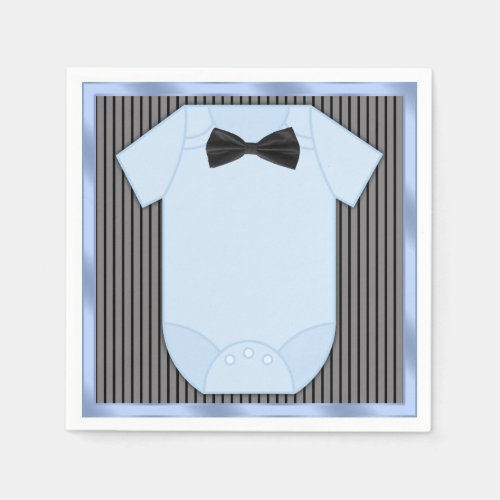Little Man Baby Boy Shower Paper Napkins