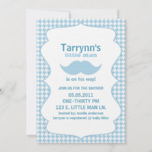 LITTLE MAN Baby Shower & Birthday Invitation