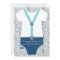 Little Man Baby Shower Invitation, Baby Blue, Navy