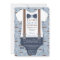 Little Man Baby Shower Invitation, Blue, Brown