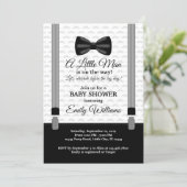 Little Man Baby Shower invitation Bow Tie Shower (Standing Front)