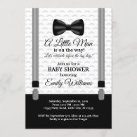 Little Man Baby Shower invitation Bow Tie Shower