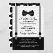 Little Man Baby Shower invitation Bow Tie Shower (Front/Back)