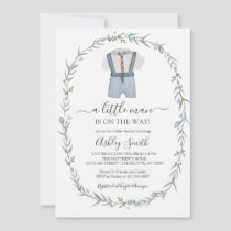 Little Man Baby Shower Invitation, Bowtie Boy Baby Invitation
