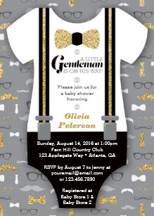 Bow Tie Baby Shower Invitations Zazzle Little Man Baby Shower Invitation Faux Glitter