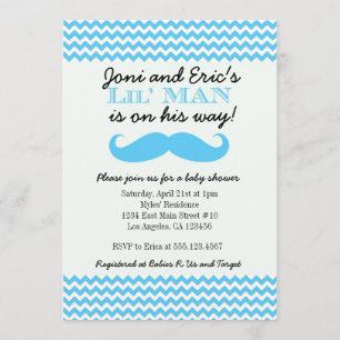 LIttle Man Baby Shower invitation Invitations