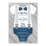 Little Man Baby Shower Invitation, Navy Blue, Gray Invitation Little Man Baby Shower Invitation, Navy Blue, Gray Invitation