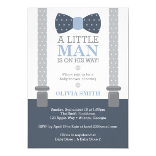 man baby shower invitations