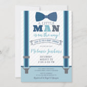 Little Man Baby Shower Invitations for Boy (Front)