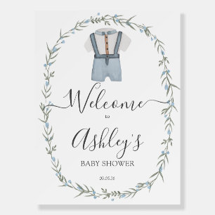 Little Man Baby Shower Welcome Sign