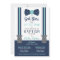 Little Man Baptism Invitation, Navy, Turquoise