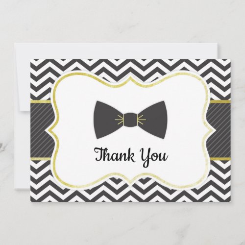 Little Man Bow Tie Baby Shower Thank You