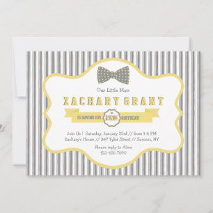 Little Man Bow Tie Invitation