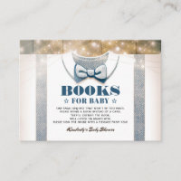 Little Man | Boy Baby Shower Rustic Bring A Book