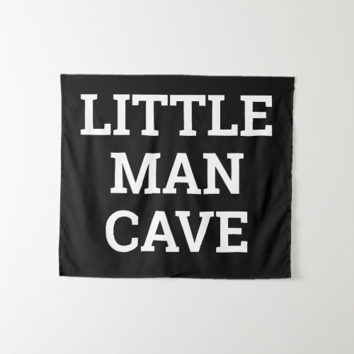 Little Man Cave Boys Room Nursery Playroom Wall Tapestry