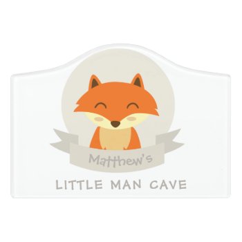 Little Man Cave Kids Room Door Sign by OS_Designs at Zazzle