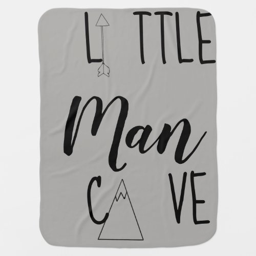 Little Man Cave Nursery Blanket