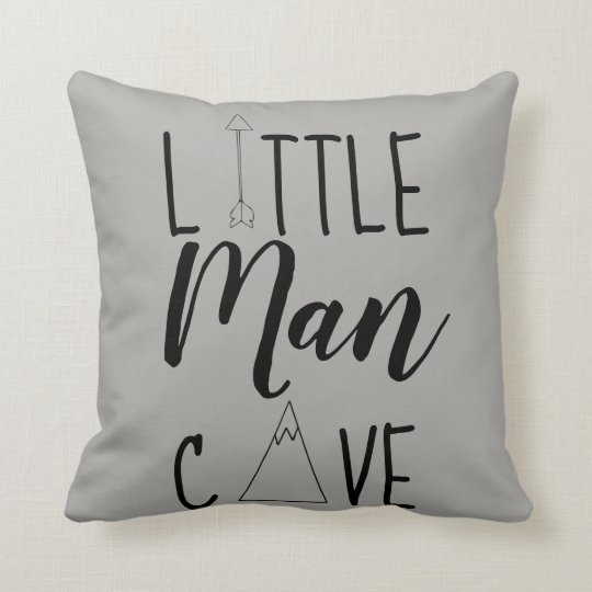 Little Man Cave Nursey Pillow Zazzle Com