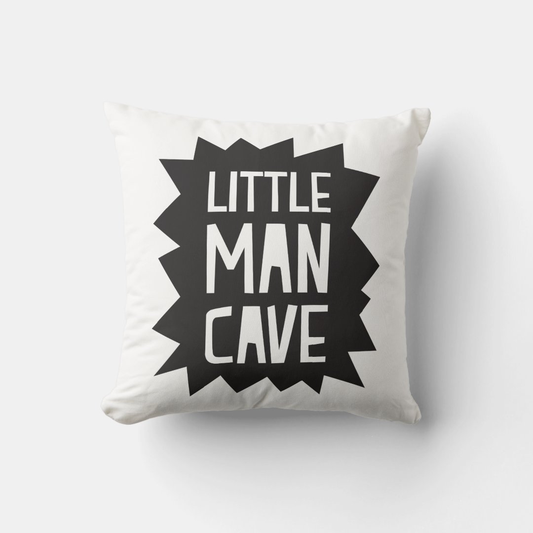 Little Man Cave Pillow Zazzle