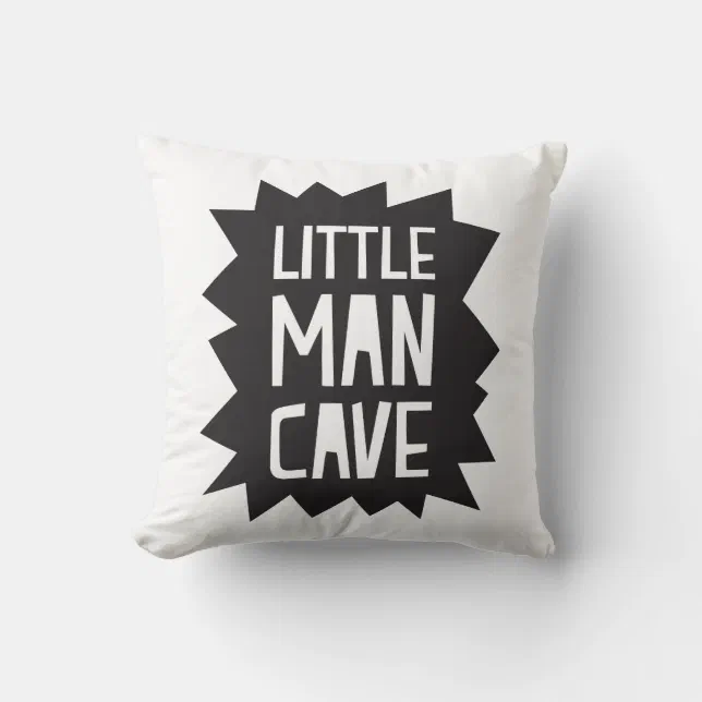 Little Man Cave Pillow Zazzle