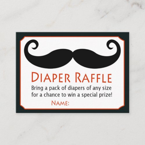 Little Man Diaper Raffle Tickets