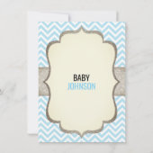 Little Man is on His Way | Mustache Baby Shower Invitation (Back)