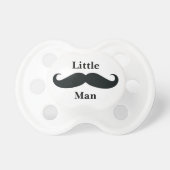 Little Man Mustache Baby Pacifier (Front)