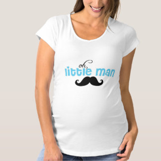 Little Man Mustache Baby Shower Maternity T Shirt