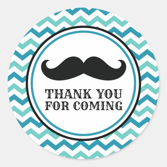 Little Man Mustache Baby Shower Stickers Zazzle Com
