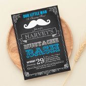 Little Man Mustache Bash Birthday Invitation