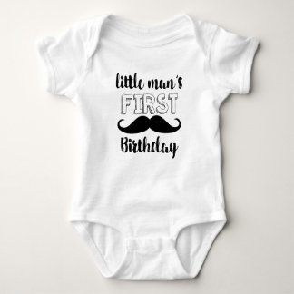 Little Man Mustache Boy Bodysuit