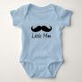 Little Man Mustache Boys Baby Bodysuit