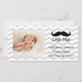 Little Man Mustache Chevron Cute Boys (Front)