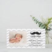 Little Man Mustache Chevron Cute Boys (Standing Front)